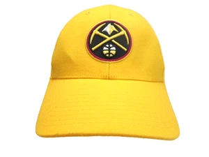 '47Brand NBA Gold Denver Nuggets Logo Clean Up Men's Adjustable OSFA Cap Hat NEW - Picture 1 of 12