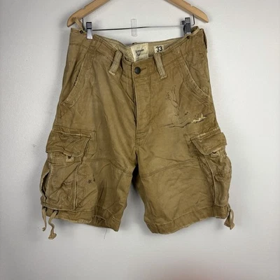 VTG Abercrombie Cargo Shorts RARE Paratrooper Size 33 Naked Lady Graphic Y2K - Image 1 of 4