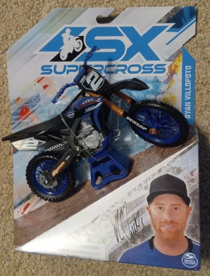 BRAND NEW NIB! SX Supercross Ryan Villopoto Motorcycle True Metal 1:10 Scale - Image 1 of 4