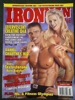 Iron Man Magazine March 1999 Bodybuilding Fitness Health Vintage Rare Good Foto 1 de 3