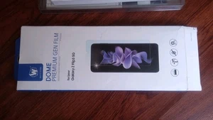 White Stone Galaxy Z Flip3 5G Screen protector Pet Film - Picture 1 of 6
