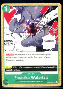 Paradise Waterfall OP01-057 PRE-ERRATA Romance Dawn EVENT UC One Piece TCG NM - Picture 1 of 3