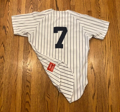 New York Yankees Mickey Mantle #7 Vintage 80s Rawlings MLB Baseball Jersey - Image 1 of 4