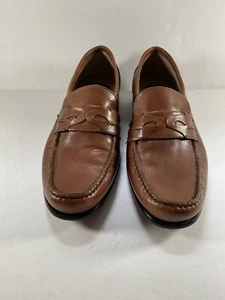 NUNN BUSH Men's Dress Loafers Brown Leather Shoes Size 8.5 M Perfect Condition - Picture 1 of 6