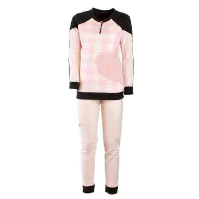 Exclusive Damen Winter SET Warm Langarm Rundhalz Homewear Pyjama Fleece P1574 - Bild 1 von 3