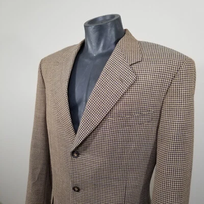 Canali Blazer Suit Jacket Sports Wool Coat US 40R EU 50 Blue Check 100% Italy - Image 1 of 4