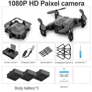 Drone Mini Wifi Camera Rc Fpv Quadcopter Foldable HD 4DRC-V2 Selfie V2 Kids Arm - Picture 1 of 12