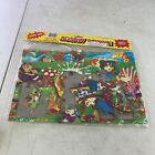 Vintage Jigsaw Puzzle 48 Pieces Animals Gian Size Drawing Board on Reverse VTG