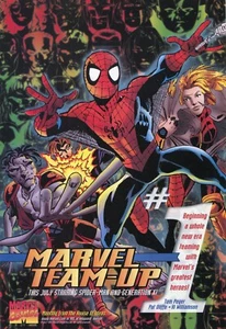 1997 Print Ad of Marvel Comics Team-Up w Spiderman and Generation X - Picture 1 of 2