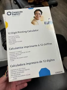New unopened Box Corporate Express 12 Digit Two Color Printing Calculator - Picture 1 of 2