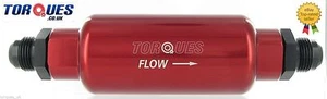 AN-10 (AN10 JIC10) Red Billet High Flow Microglass Ethanol Fuel Filter 6 Micron - Picture 1 of 2
