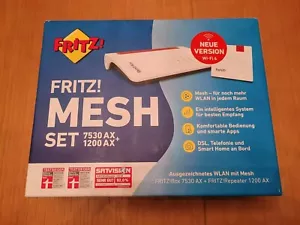 AVM FRITZ! Mesh Set Wi-Fi 6: Router-Box 7530 AX + Repeater 1200 AX - NEU in OVP! - Bild 1 von 2