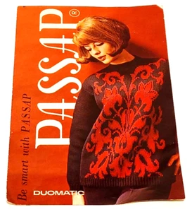 Vintage Broschüre Werbeprospekt Heft Passap Duomatic Strickmaschine - Bild 1 von 6