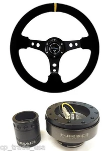 Steering Wheel Hub Adapter Quick Release Kit Polaris RZR 800 900 1000 08-15 BK - Foto 1 di 7