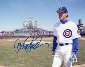 Ryne Sandberg handsigniertes signed CHICAGO CUBS 8x10 Foto Beckett BAS COA - Bild 1 von 1