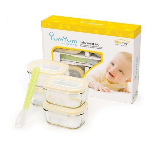 9pcs Set Yum Yum Eco Friendly Airtight Spill Proof Baby Meal Food Storage Con...
