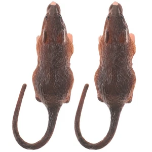Giocattolo modello ratto finto interattivo 2 pezzi perfetto per Halloween e scherzi - Foto 1 di 12