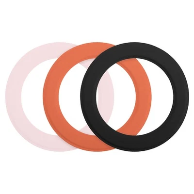 3Pcs магнитные наклейки кольцо, магнитный адаптер кольцо, черный/оранжевый/розовый - Изображение 1 из 4