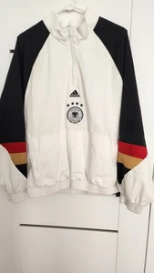 Adidas Deutscher Fußball Bund 1/4 Zip Gr. M weiß gefütterte Jacke - Bild 1 von 14