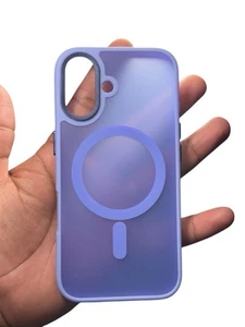 Purple Matt I phone 16 MagSafe Compatible with Magnetic case - Photo 1 sur 6