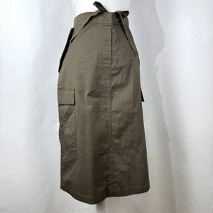 Theory Stretch Chino Cargo Rock Gummizug & Bindegürtel Khaki Army Grün Gr. L - Bild 1 von 5