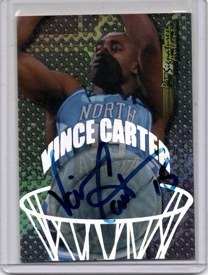 1998 Collector's Edge Pro Signature Подлинный Винс Картер Новичок RC Редкий Авто - Изображение 1 из 2