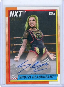 SHOTZI BLACKHEART 2021 TOPPS HERITAGE WWE WRESTLING Autograph AUTO CARD 132/199 - Picture 1 of 2