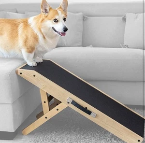 Adjustable Dog Ramp - Wooden Pet Ramp - Portable - Prior Pet Ramp - Picture 1 of 2