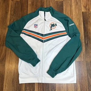 Reebok Miami Dolphins On Field Performance Football Track Jacket Uomo Medium - Foto 1 di 6
