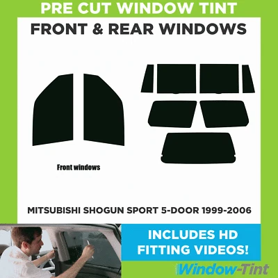 For Mitsubishi Shogun Sport 5-door 1999-06 Full Pre Cut Window Tint Kit Film - Image 1 of 4
