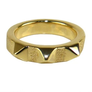 Charles Garnier 18K Gold Plated SS Taylor Spike Ring Size 7 - Picture 1 of 10