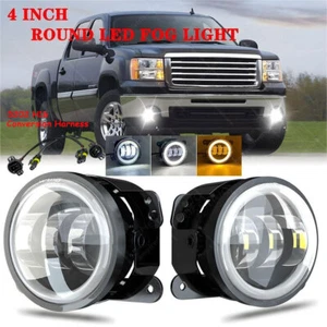 Par de luces antiniebla LED redondas DRL para parachoques GMC Sierra 1500 2500 3500 2007-2013 - Imagen 1 de 15