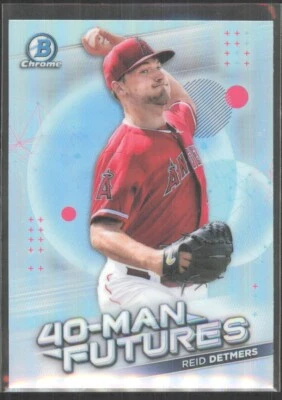 2021 Bowman Chrome 40-Man Futures Reid Detmers #FMF-9 - Image 1 of 2