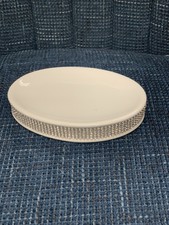 Bella Lux Style White Crystal Rhinestone Soap Dish Oval Bathroom Accessories