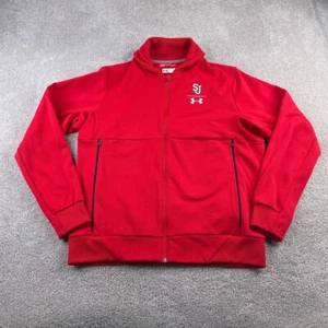 St Johns Red Storm Jacket Mens XL Red Under Armour Performance Cold Gear - Picture 1 of 14