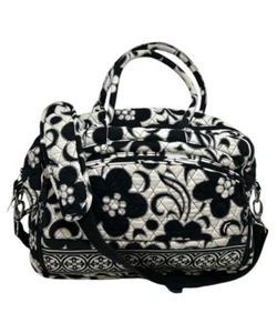 Vera Bradley Metropolitan Night & Day Umhängetasche gesteppt Blumen Reise - Bild 1 von 21