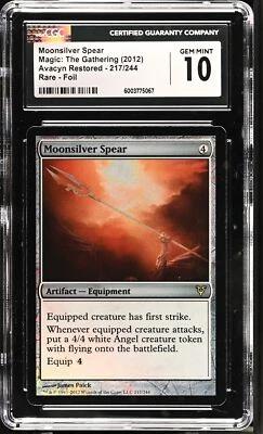 MOONSILVER SPEAR Avacyn Restored Foil Rare CGC 10 MTG [Nostalgium] - Image 1 of 2