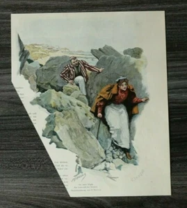 HO4) Farb Holzstich 1885-1900 O Marcus - Isle of Wight UK Undercliff Ventnor +++ - Bild 1 von 3