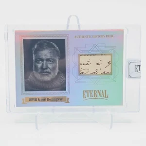 ERNEST HEMINGWAY Auto 2024 Cortes Eternos Historia Auténtica Mundo Reliquia /50 🔥 - Imagen 1 de 2