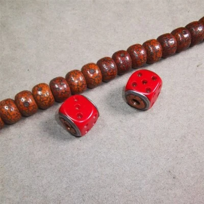 Tibetan Mala Spacer Bead,Yak Bone Dice Marker Beads for Prayer Beads Necklace - Image 1 of 4