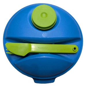 Tupperware Deckel für Salat-/Lunchbox to go mit Dressingbox u. Besteck WIE NEU! - Bild 1 von 2