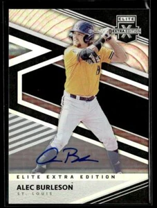 2020 Panini Elite Extra Edition Alec Burleson Signatures HS - Picture 1 of 2