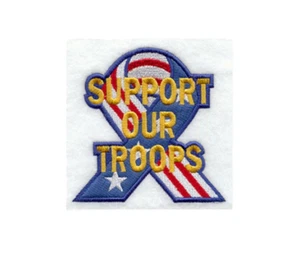 USA Troops Iron On Patch, Hat, patriotic, American, fourth of July, veteran - Picture 1 of 2
