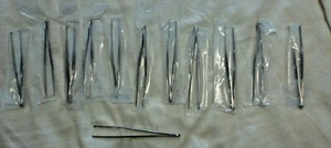 12 PCS TWEEZERS TISSUE 1X2 TEETH + 5.5" - Picture 1 of 5