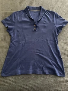 NAUTICA T-SHIRT POLO V-NECK LARGE JUNIORS LOOKS GREAT BLUE - Picture 1 of 7