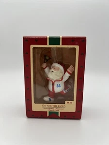 1988 Hallmark Go For The Gold Santa With Olympic Torch Christmas Ornament New - Picture 1 of 4