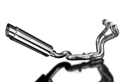 Yamaha FJ-09 Tracer 900 Delkevic 3-1 Exhaust 14" Stainless Round Muffler 15-20 - Image 1 of 4