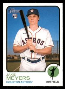 2022 Topps Heritage High Number #532 Jake Meyers Rookie Card (RC) - Astros - Picture 1 of 3