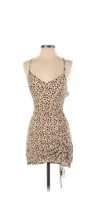 Lottie Moss Women Brown Casual Dress S NWT PACSUN Juniors Spots - Picture 1 of 3