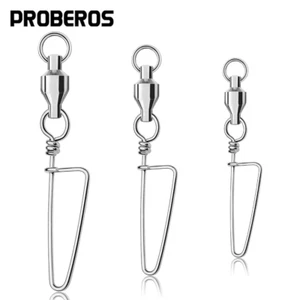 10pcs Fishing Fastlock Snaps bearing swivel pin 8-shaped ring connector 0#-10# - Picture 1 of 8